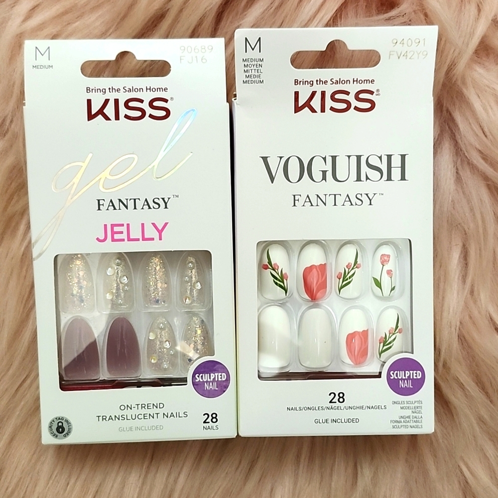 Brand New 2CT BUNDLE KISS  False Nails-M